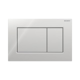 Cutout image of Geberit Sigma01 Square Gloss Chrome Dual Flush Plate